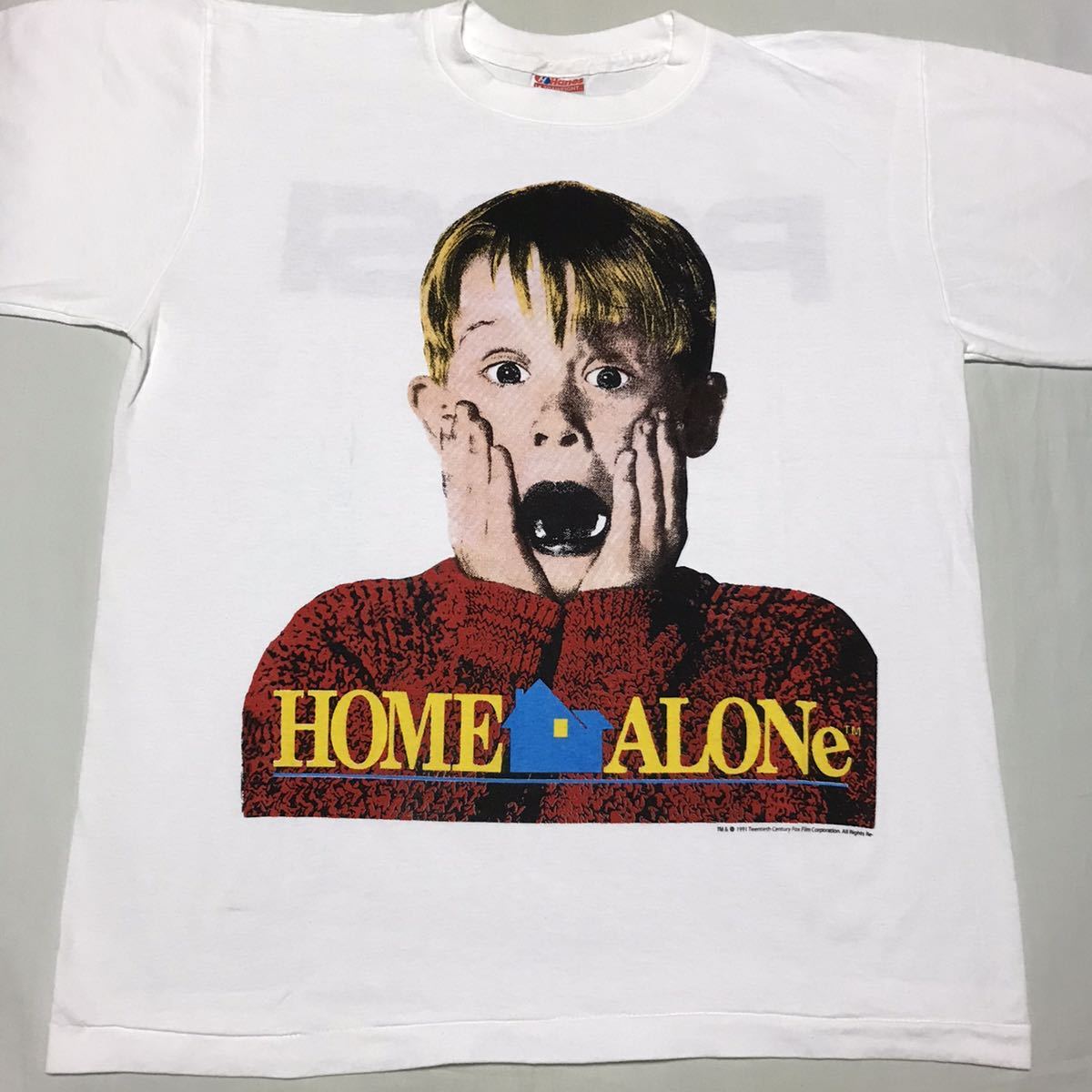Tシャツ ホームアローン HOME | ALONE グリーン 映画ホームアローン 