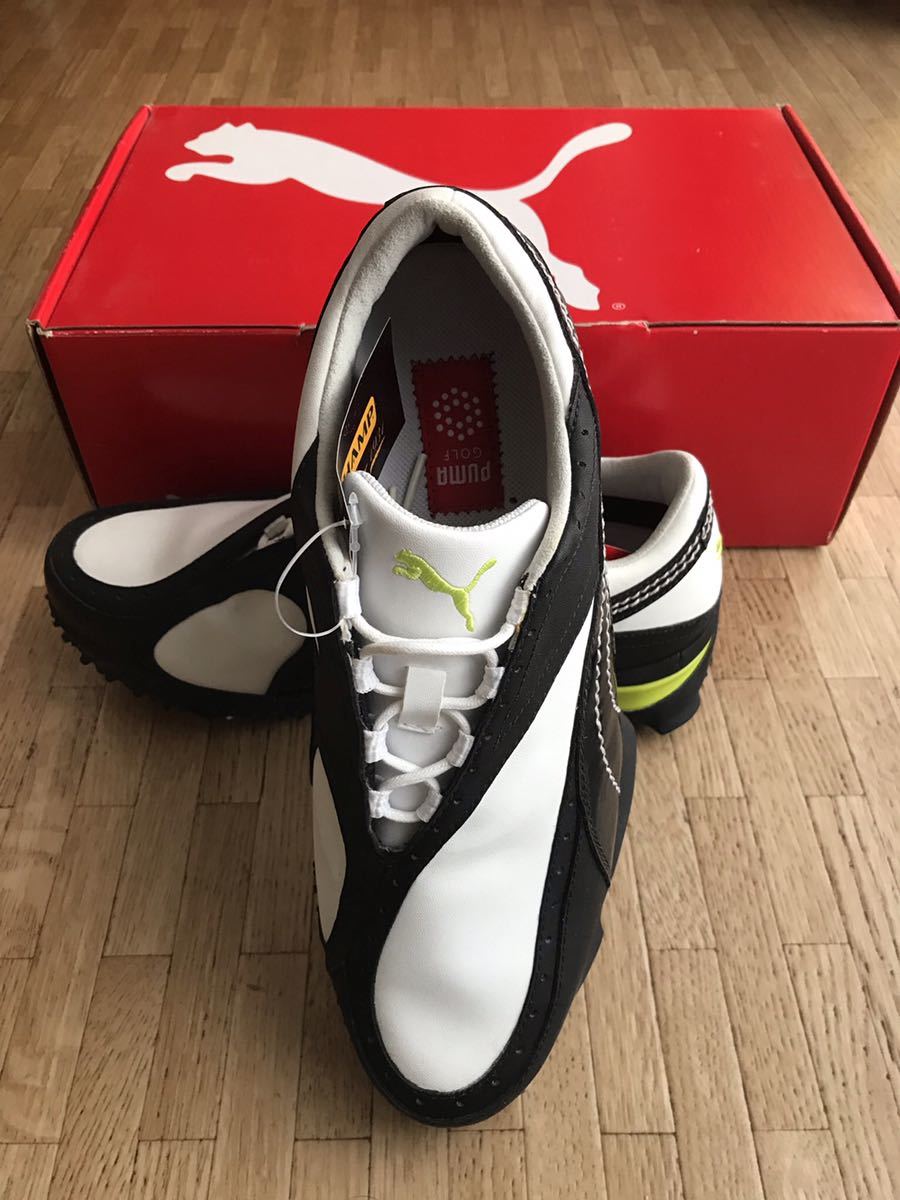 赤字超特価，豊富な 品 PUMA GOLF SHOES プーマ セル エッジ ゴルフ ソフト スパイク シューズ 白 黒 ナイキ アディダス パーリーゲイツ NIKE ADIDAS(25.5cm)｜売買されたオークション情報、yahooの商品情報をアーカイブ公 25.5cm