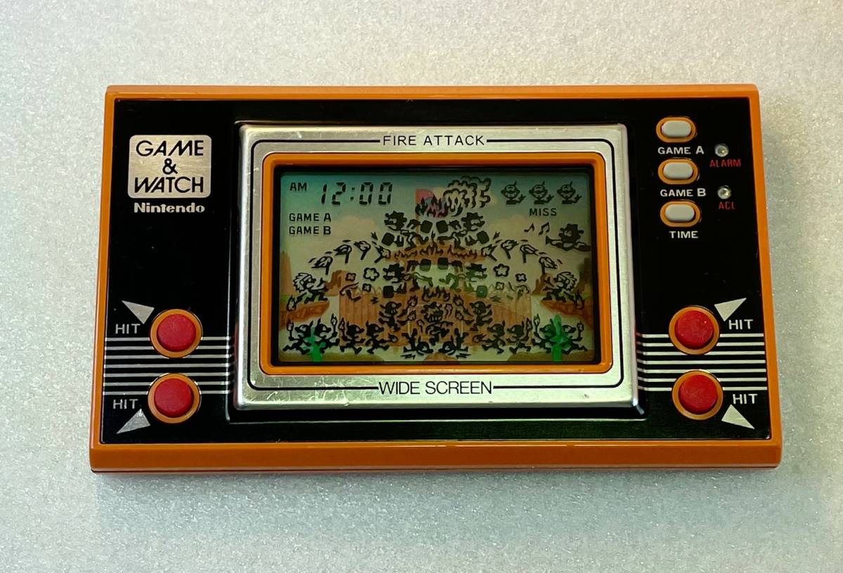 ゲーム＆ウォッチ　ファイア　ニンテンドー任天堂Nintendo　メンテナンス済み 美品 ゲームウォッチ ファイア 画面良好 任天堂 ニンテンドー 即決