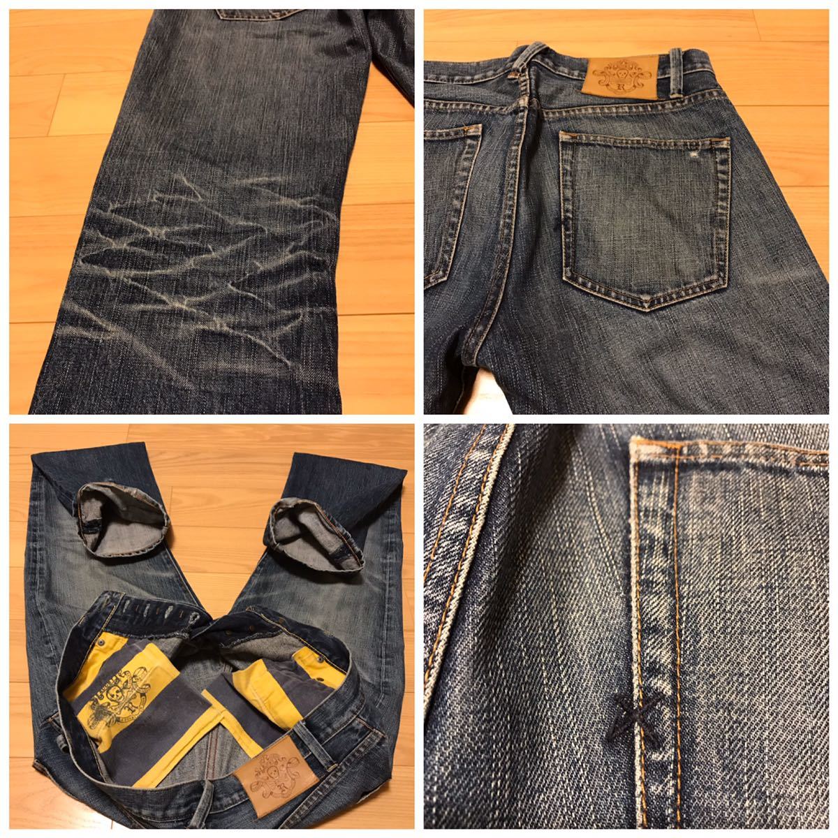 良品☆ラルフローレン/RUGBY.ラグビー w32×L32 色落ち&ダメージ 