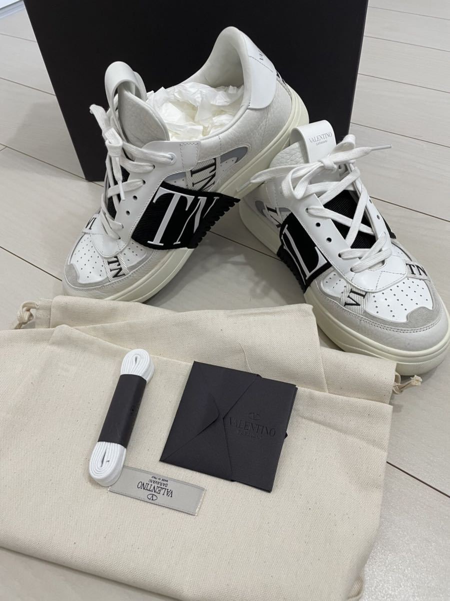 美品 VALENTINO バレンティノ VL7N カーフスキン&リボン ローカット 