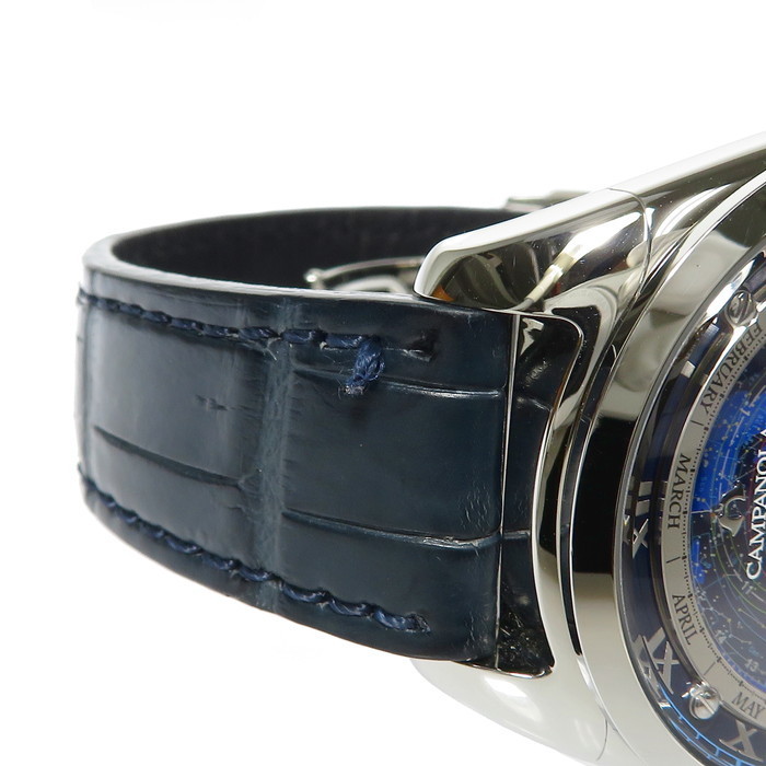 CITIZEN CTV57-1231 4398-T015425 カンパノラ コスモサイン 腕時計 ステンレス/クロコダイル クオーツ 青文字盤 メンズ CTV57-1231 カンパノラ シチズン Stainless Steel ○Citizen