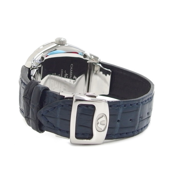 CITIZEN CTV57-1231 4398-T015425 カンパノラ コスモサイン 腕時計 ステンレス/クロコダイル クオーツ 青文字盤 メンズ CTV57-1231 カンパノラ シチズン Stainless Steel ○Citizen