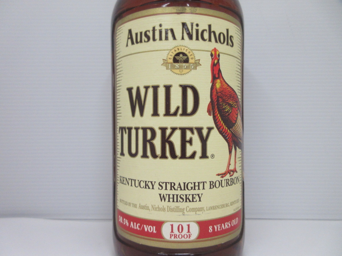 古酒 WILD TURKEY 101Proof 8YearsOld 1L 箱無し 古酒 WILD TURKEY 101Proof 8YearsOld 1L 箱無し 未開栓 デッド