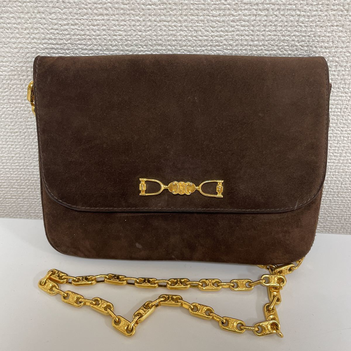 CELINE セリーヌ チェーン ショルダーバック セリーヌ ショルダーバッグ チェーンショルダーバッグ ヴィク ティーン クロード&frasl;黒