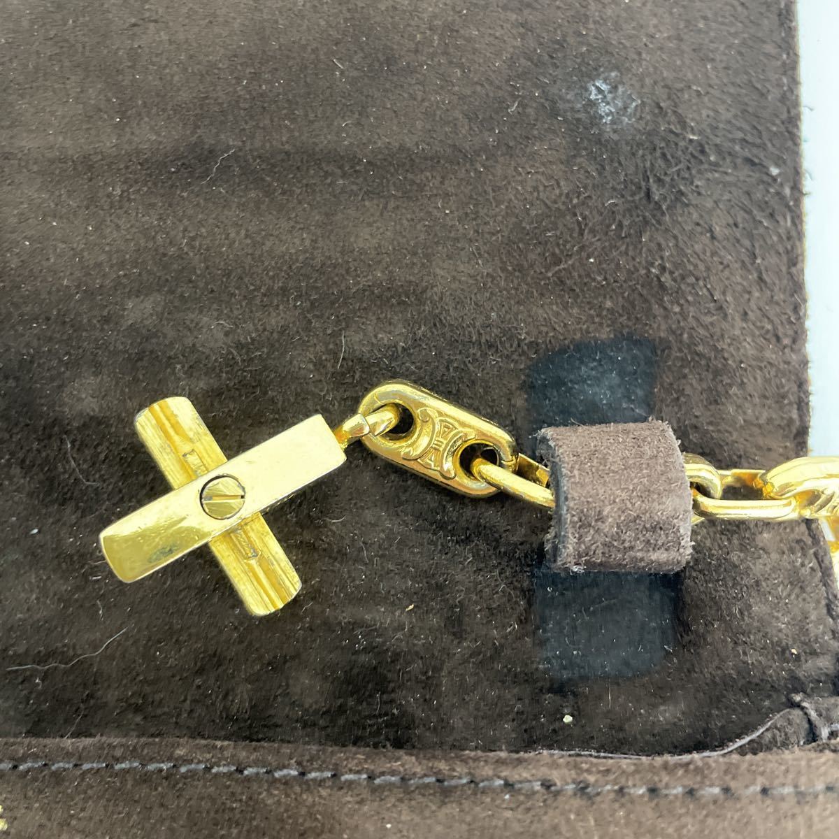 CELINE セリーヌ チェーン ショルダーバック セリーヌ ショルダーバッグ チェーンショルダーバッグ ヴィク ティーン クロード&frasl;黒