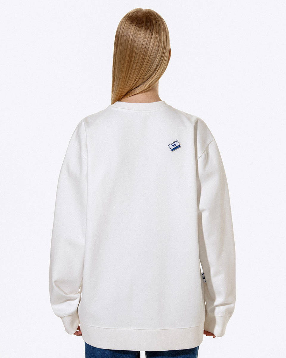 ADER ERROR×MAISON KITSUNE□Triple fox head sweatshirt White白 A2