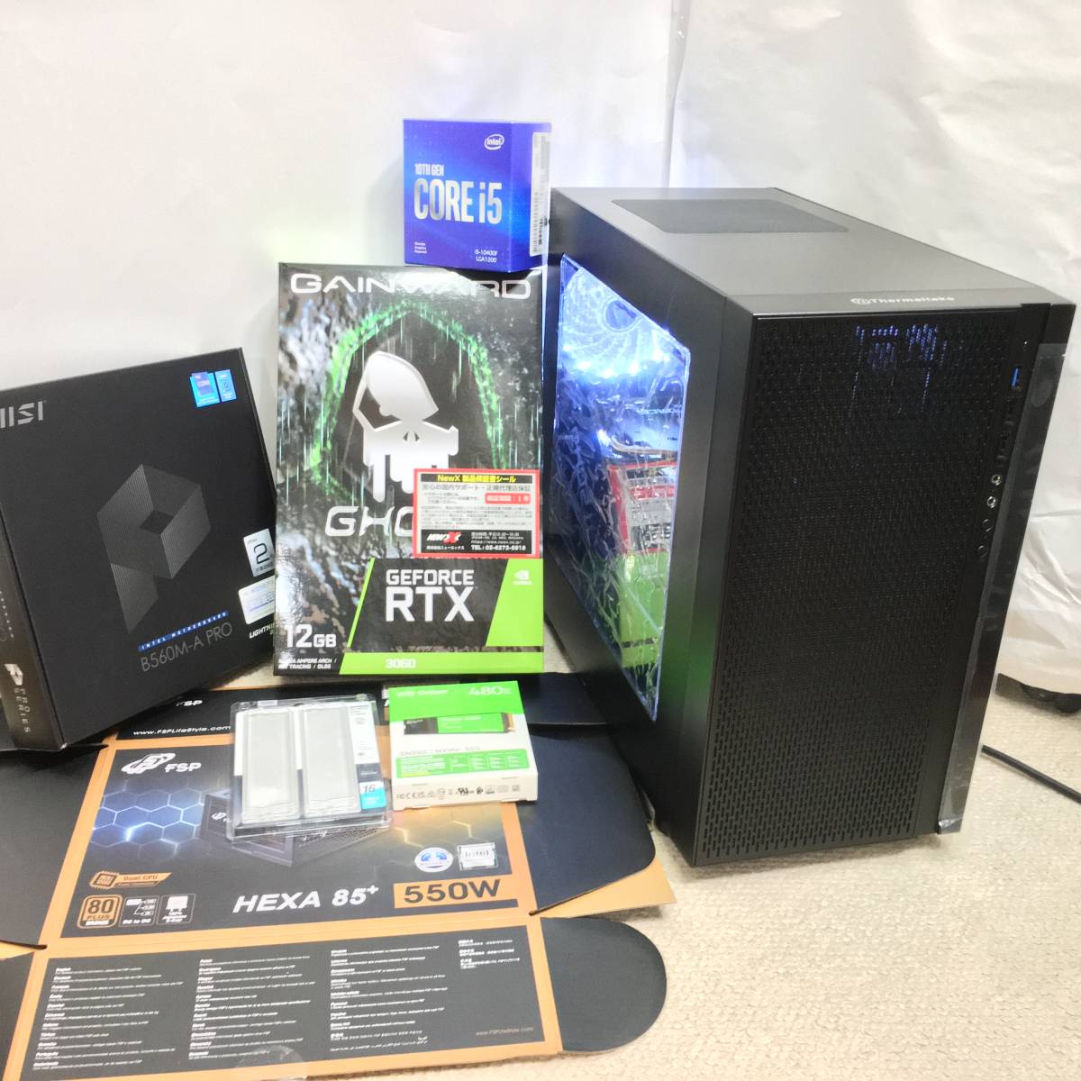 Core ゲーミングPC RTX3060 i5 i5-10400F 10400F FRONTIER ⁄ 〔中古 