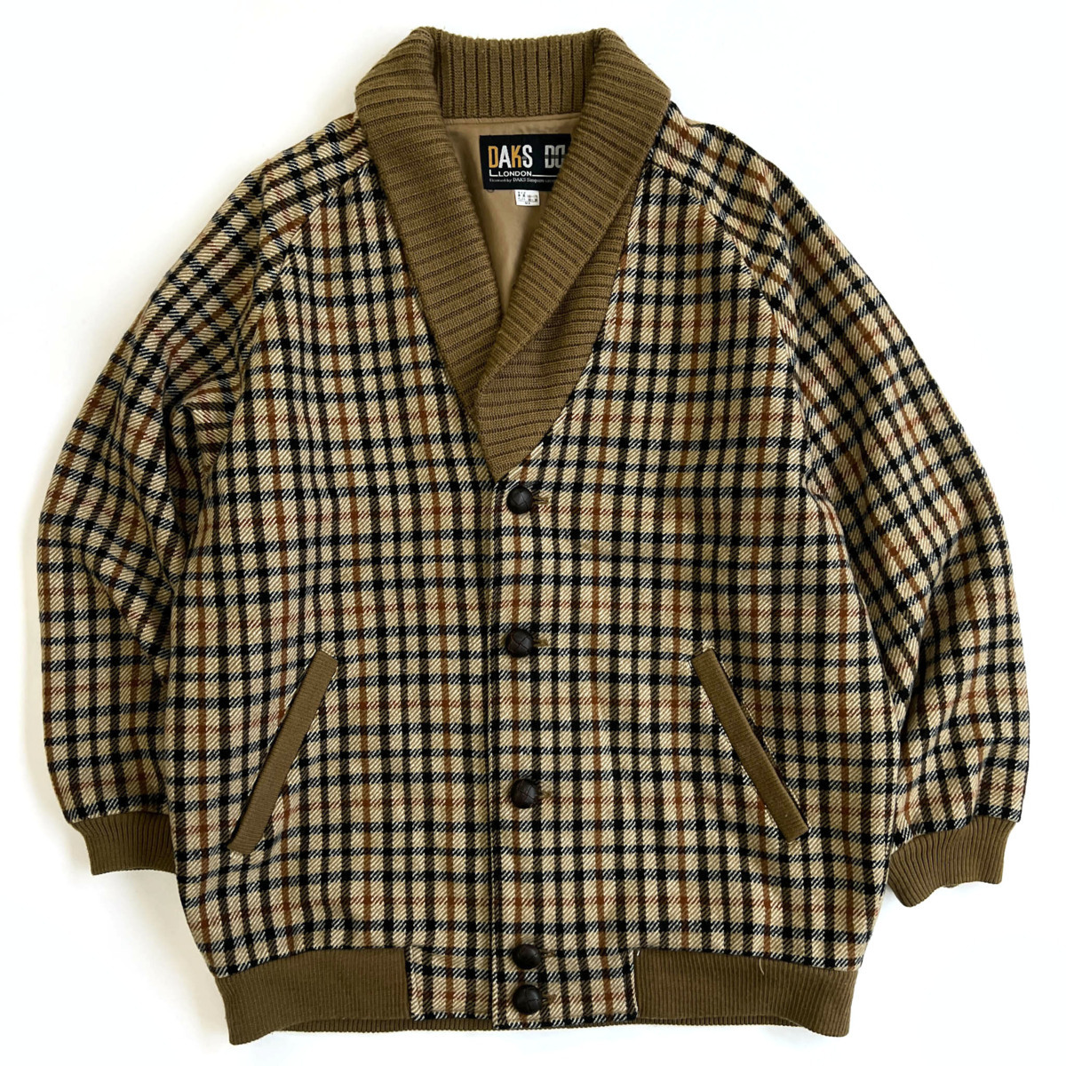 DAKS ダックス ダックス×クルニ“ハウスチェック柄”ロングコートや
