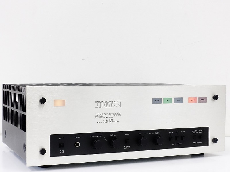 □□LUXMAN LX33 真空管 プリメインアンプ LX-33 ラックスマン