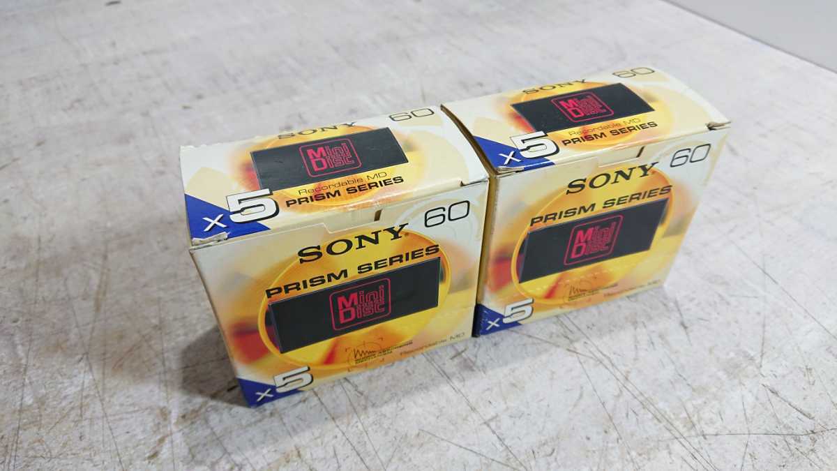 1028-13 SONY 60 MD ミニディスク 未使用品 5枚入り 2箱セット