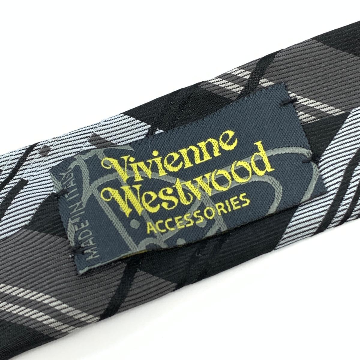 ネクタイ チェック柄 ブラック 黒 Vivienne Westwood Westwood