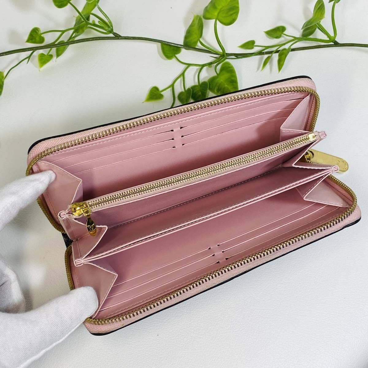 美品〕LOUIS VITTON ルイ・ヴィトン ヴェルニ ジッピーウォレット 黒