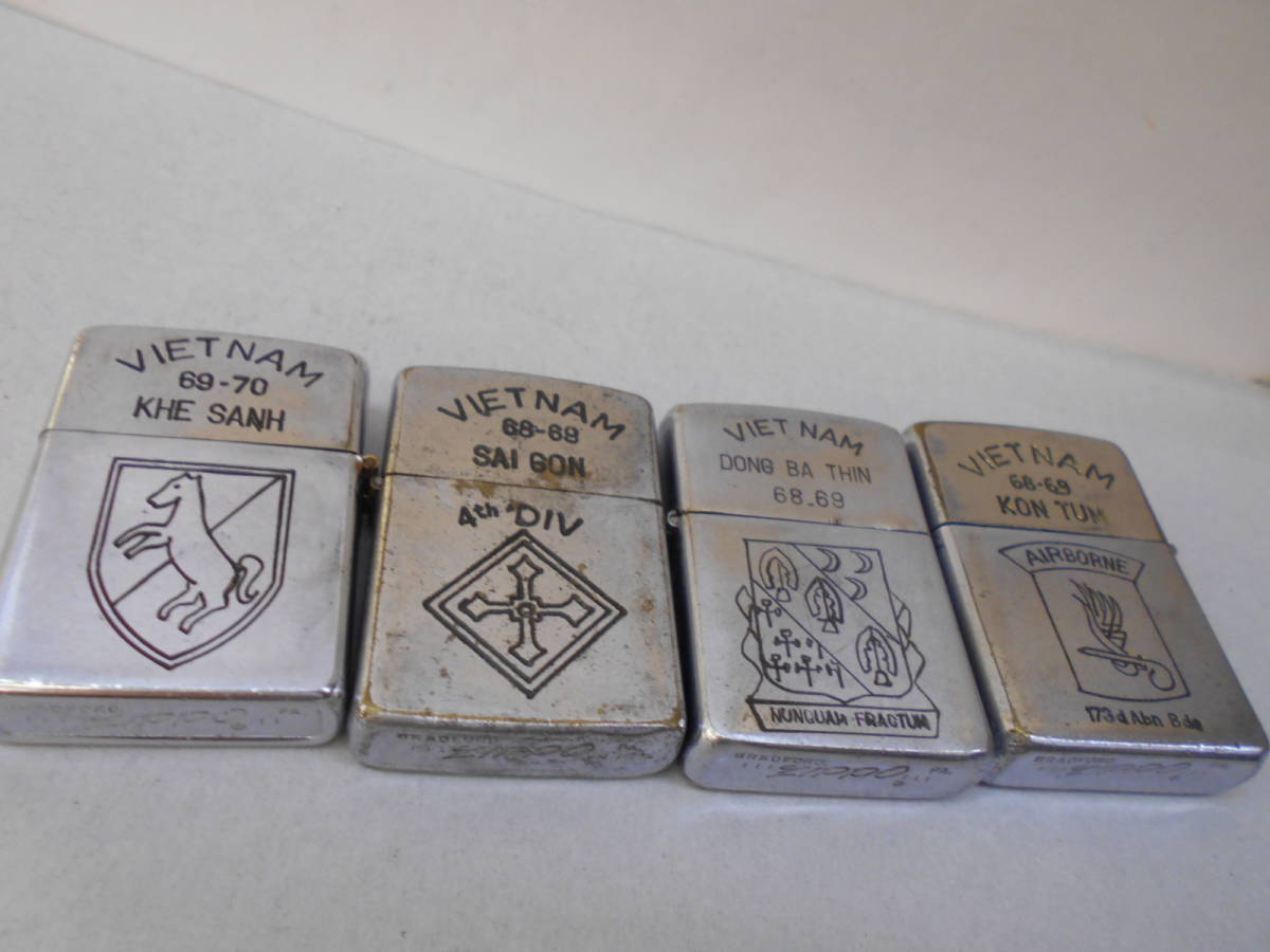 Zippo VIETNAM ベトナム KHE SANH 73-74 1968年製 BRASS 地図 KJ1 T210