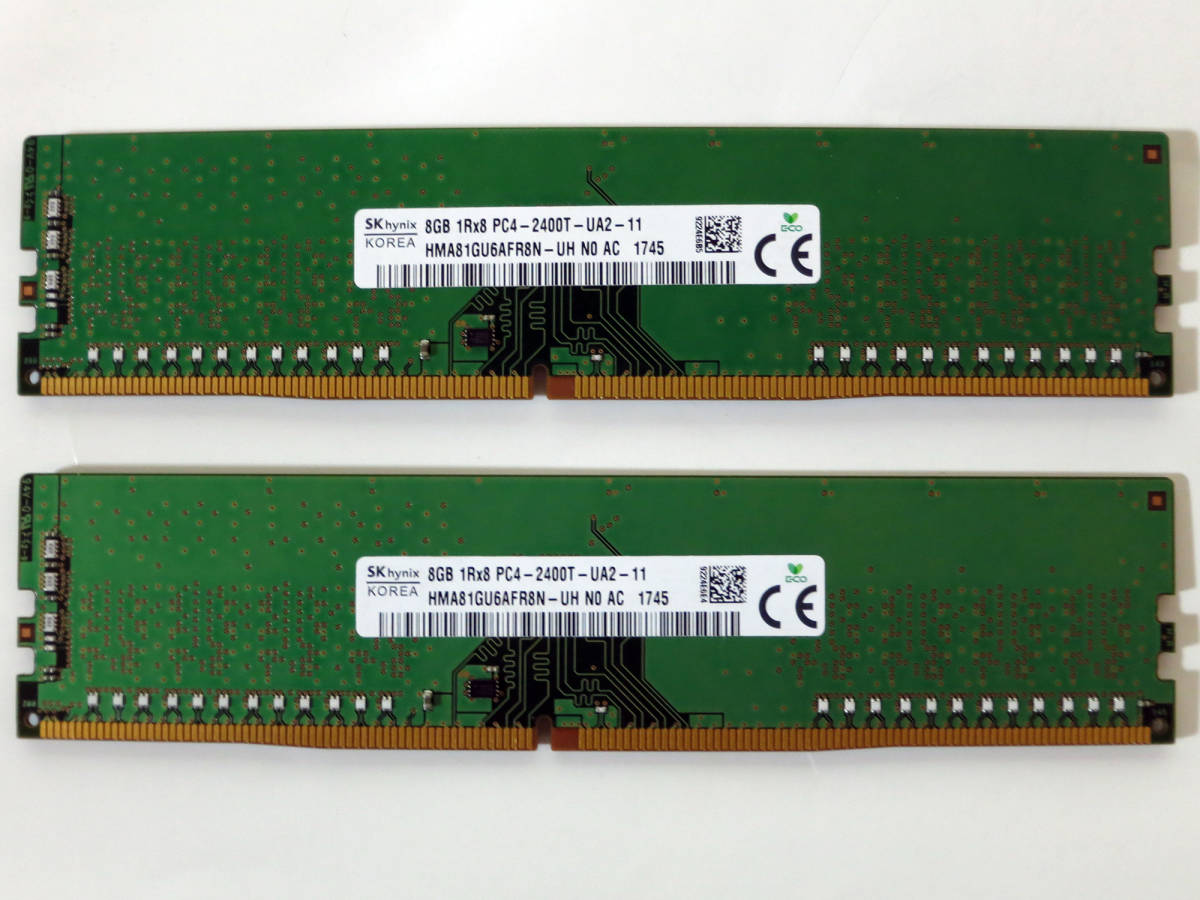 Hynix 8GB DDR4 HMA81GU6AFR8N-UH SK RAM ⁄ 2400MHz PC4-19200 UDIMM 