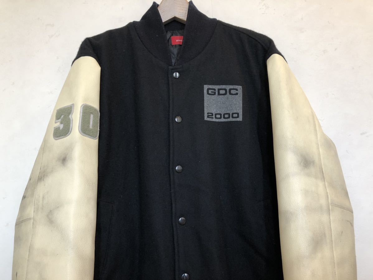 希少/実寸XL？】GDC グランドキャニオン 襟レザー スタジャン 