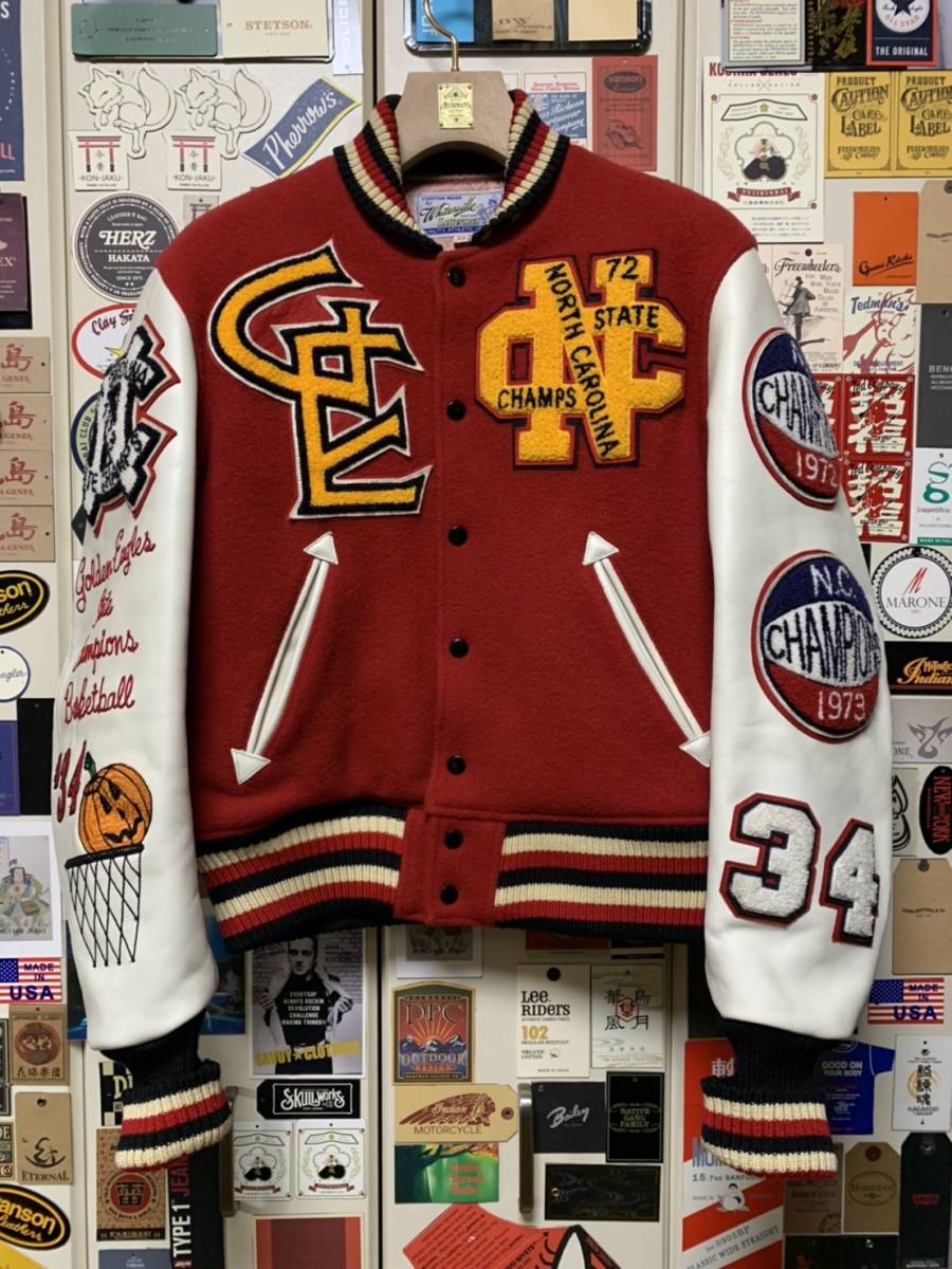 美品 WHITESVILLE ホワイツビル スタジャン アワードジャケット 