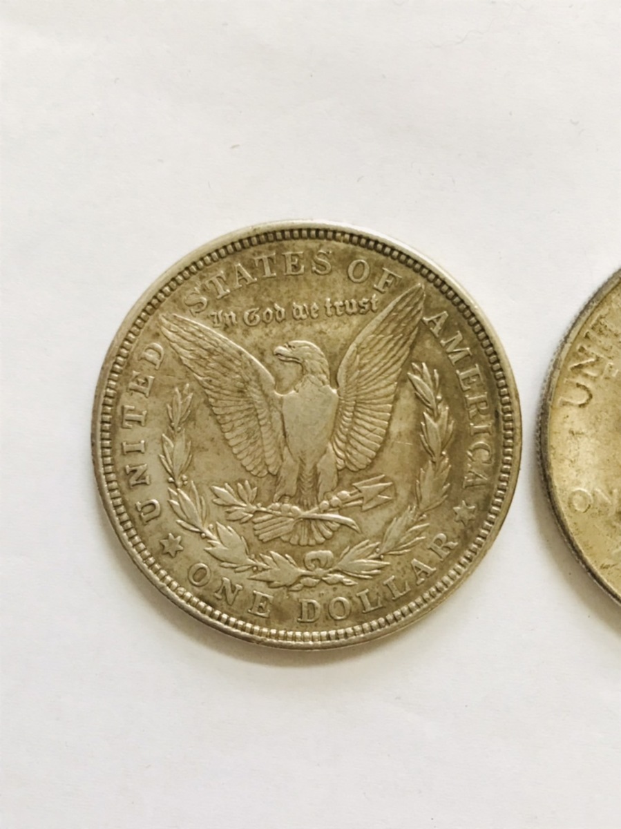 【1ドル銀貨】モルガンダラー 1921年 自由の女神 イーグル 箱付き 1921 モルガン・ダラー 銀貨 2枚セット 1ドル銀貨】モルガンダラー