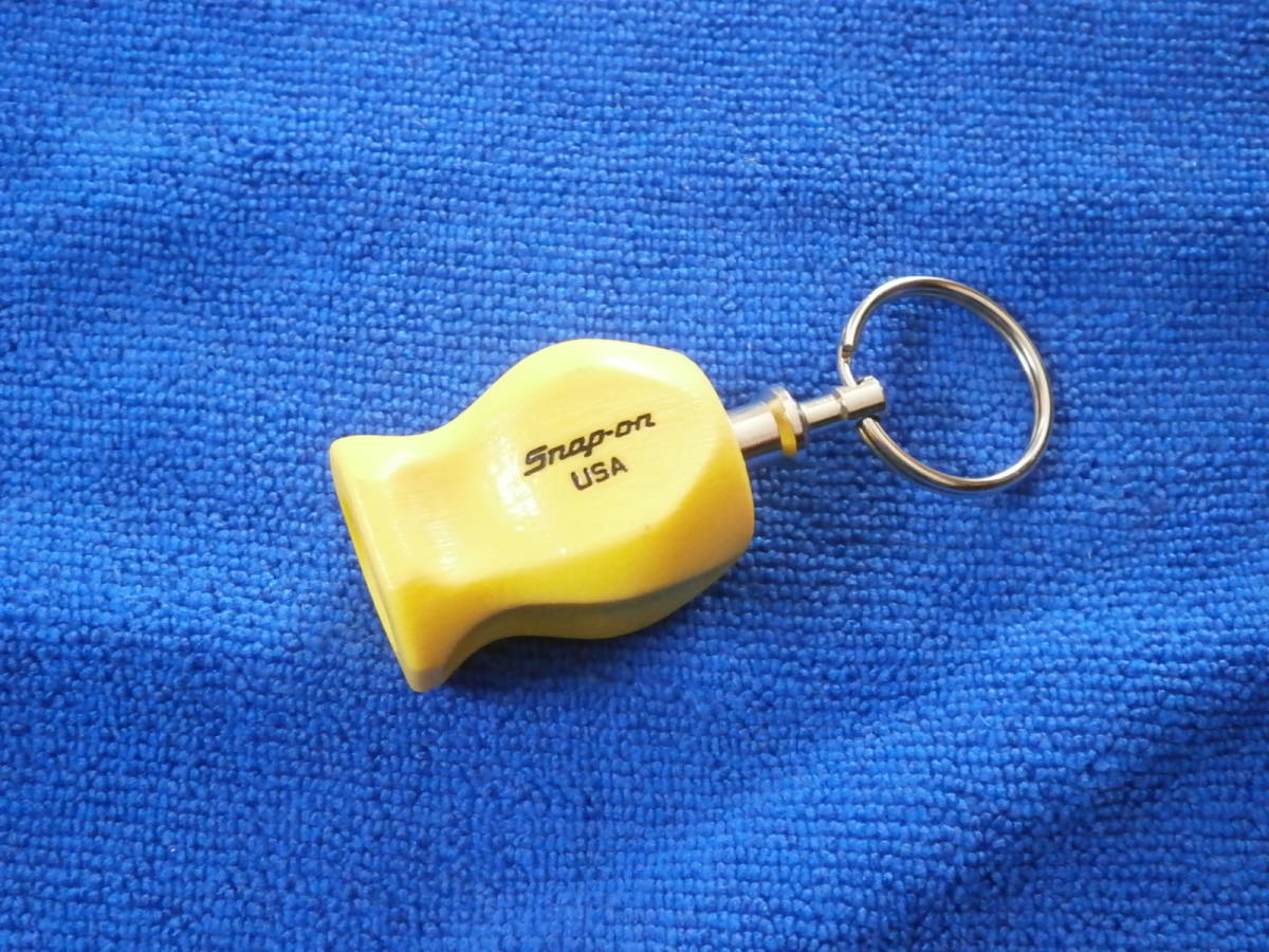 未使用 Snap-on スナップオン グリップキーホルダー イエロー レア 
