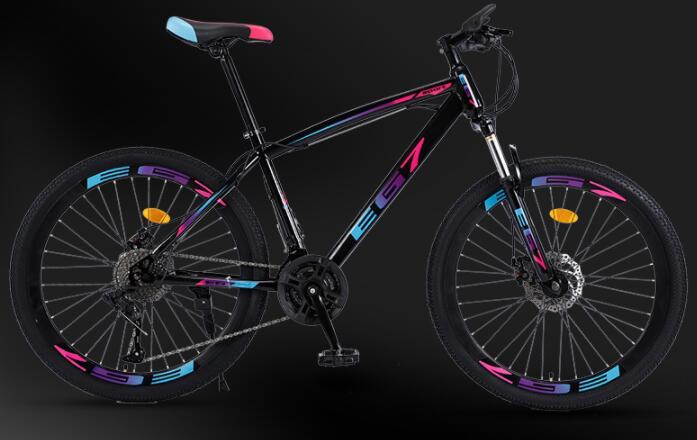 衝撃軽減自転車★24回転★大人26インチ自転車マウンテンバイク前後ディスク式ブレーキ通勤・通学時の軽さ-31000未使用