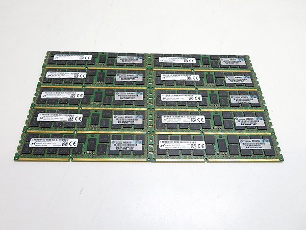 ▽Micron　16GB　2Rx4　PC3L-12800R　サーバー用メモリ　10枚セット▽ 16GB ECC 2RX4 MHz 0 PC3L-12800S