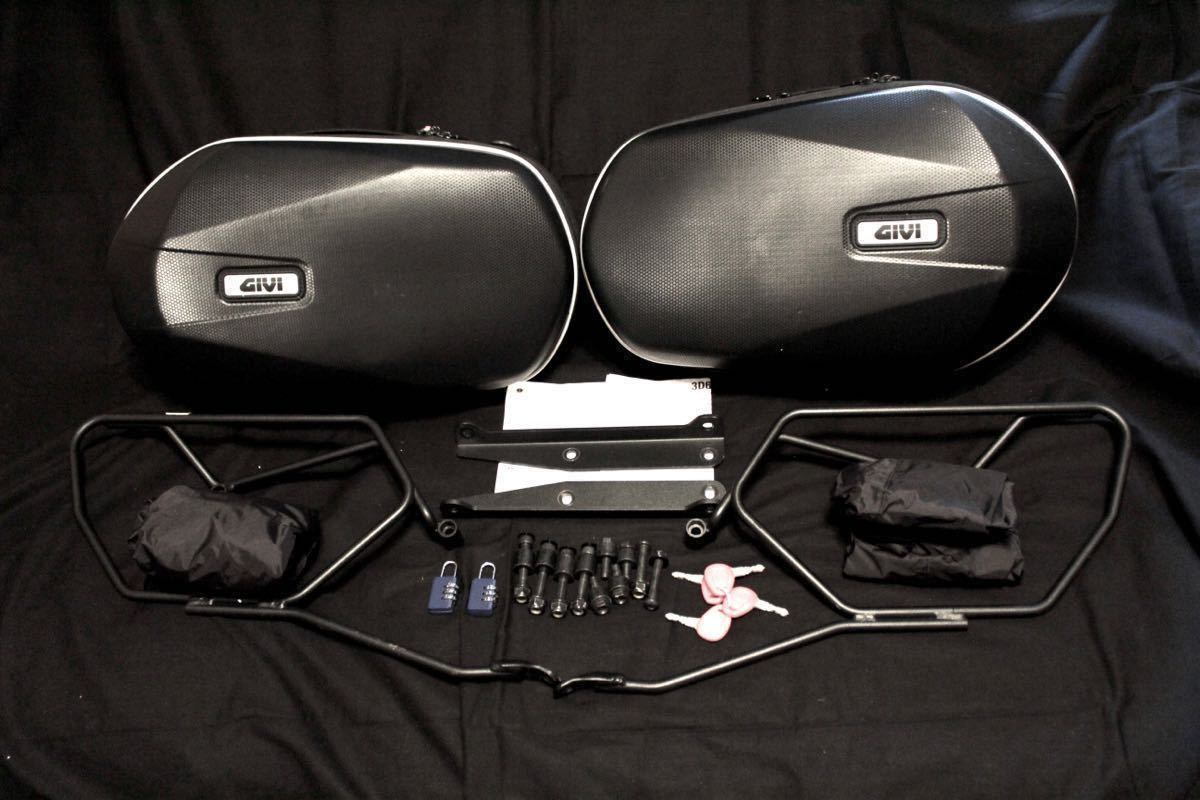 ◆GIVI◆ジビ◆3D600◆ELサイドバッグ◆25L◆91367◆MT-09用サイドバッグサポート付◆