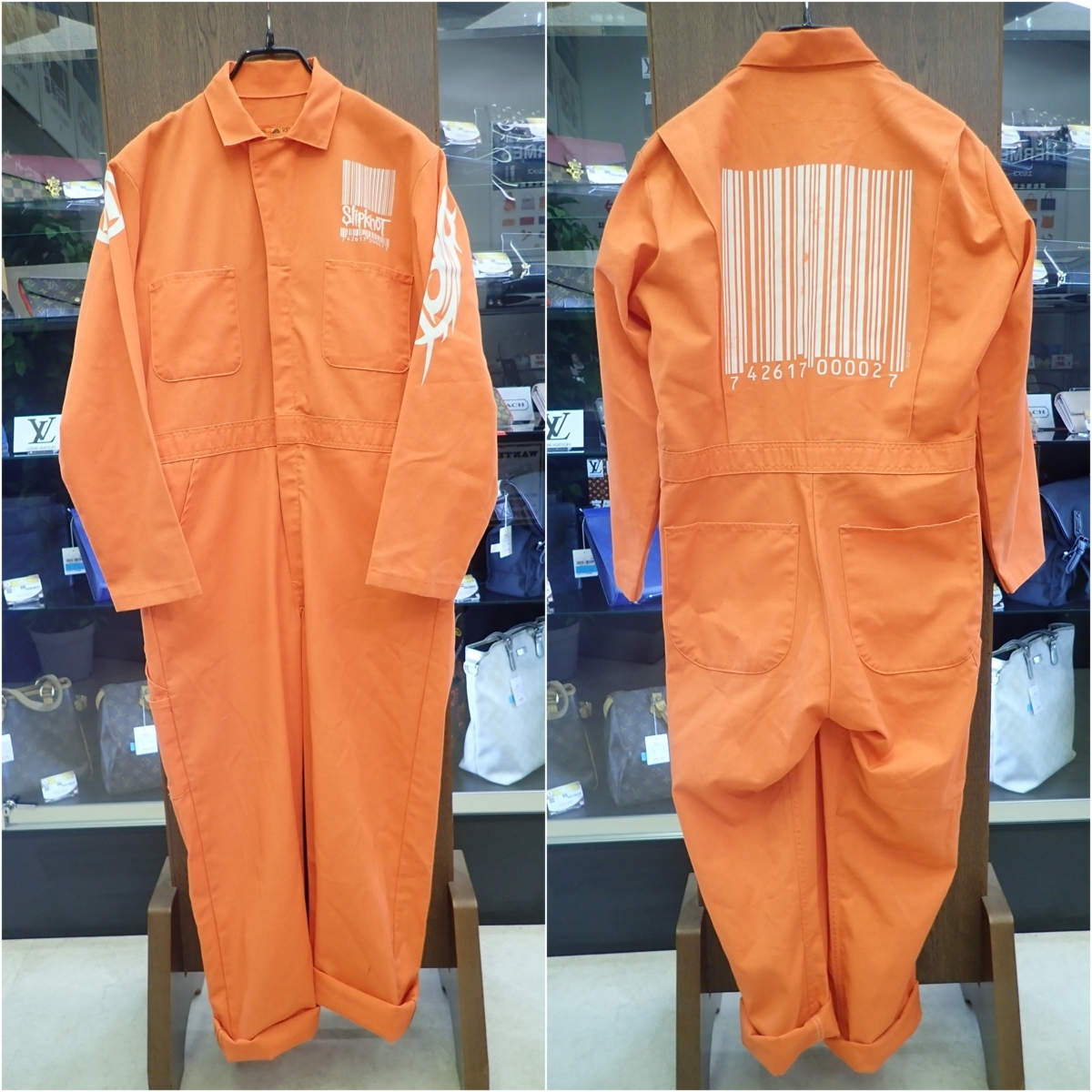◎スリップノット Slipnot ツナギ レッドキャップ オレンジ Slipknot RED KAP