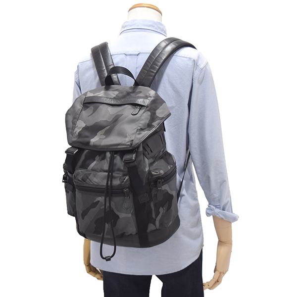 16AW 定価79，920円 コーチ【COACH】スムースレザー×ナイロンコンビ 