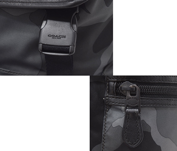 16AW 定価79，920円 コーチ【COACH】スムースレザー×ナイロンコンビ 