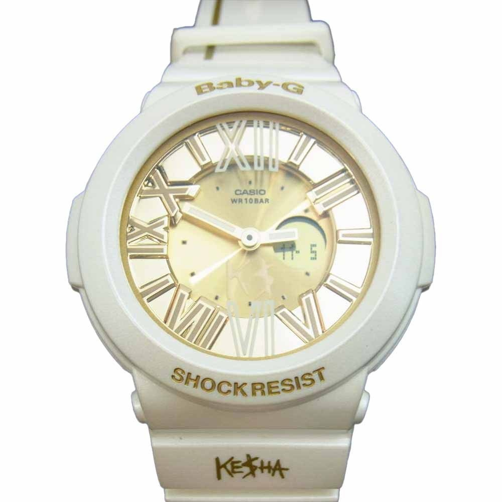 正規品，セール G-SHOCK ジーショック BGA-160KS-7BJR BABY-G KE$HA ケシャ コラボ Neon Dial Series ホワイト系 ゴールド系(Baby-G)｜売買されたオークション情報、yahooの商品情報をアーカイブ公開 - オークファン Baby-G