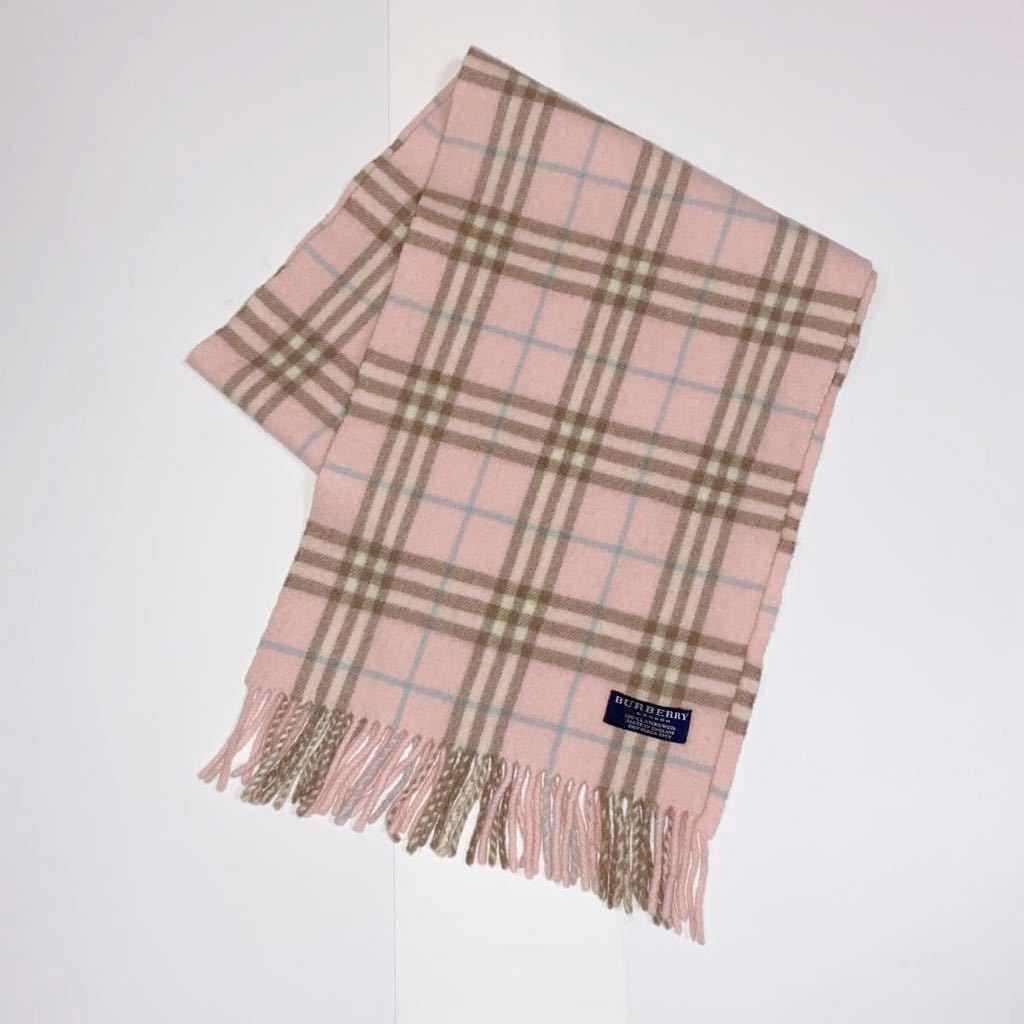 BURBERRY LONDON ラムウール チェックマフラー バーバリー BURBERRY