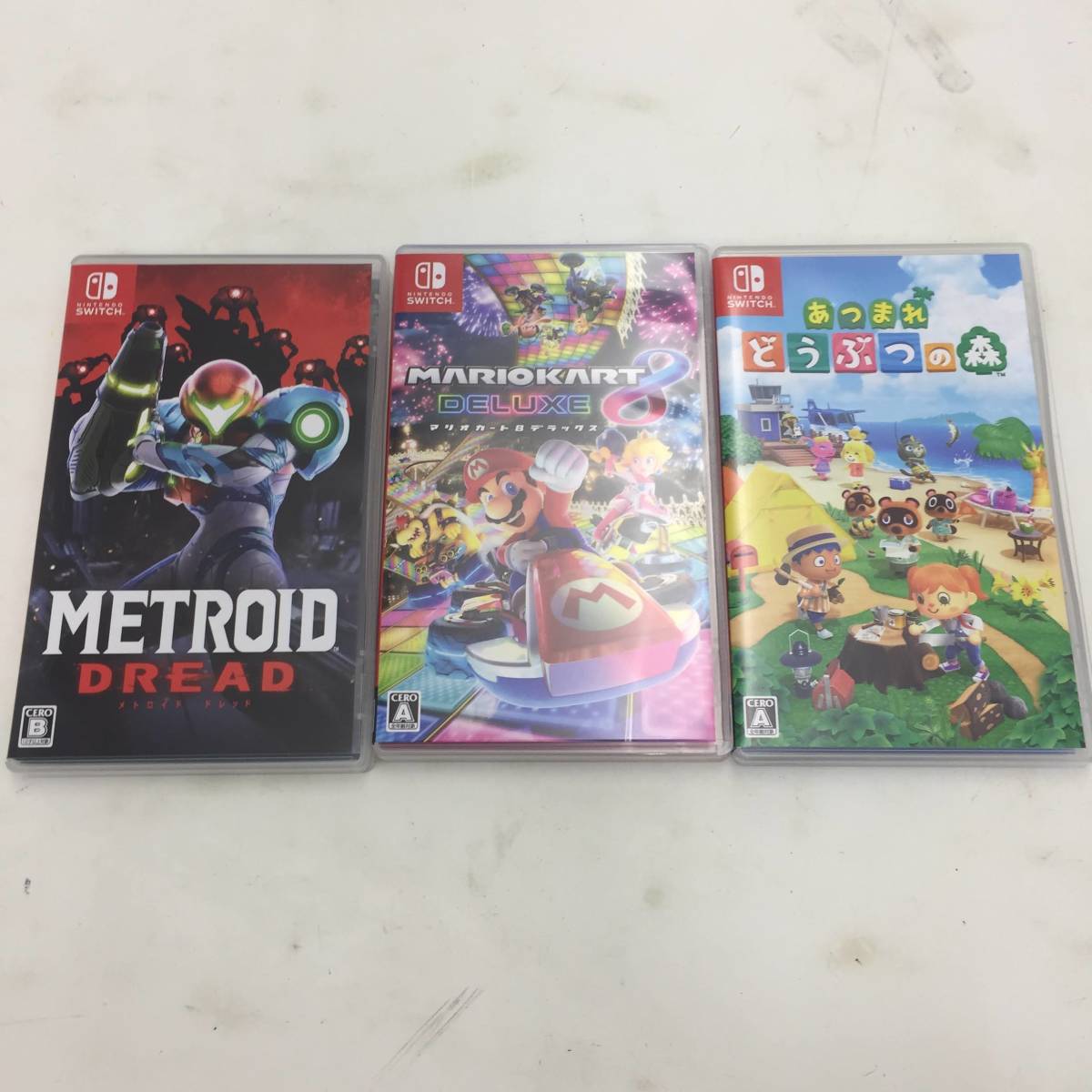 1円～】NintendoSwitch ニンテンドースイッチ ソフト3本セット(マリオ