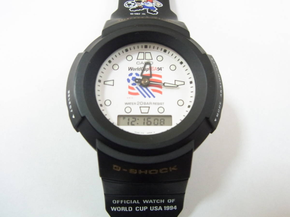 カシオ アナログ 美品 AW-500 ワールドカップ USA 94 限定 アナデジ 稼働中古