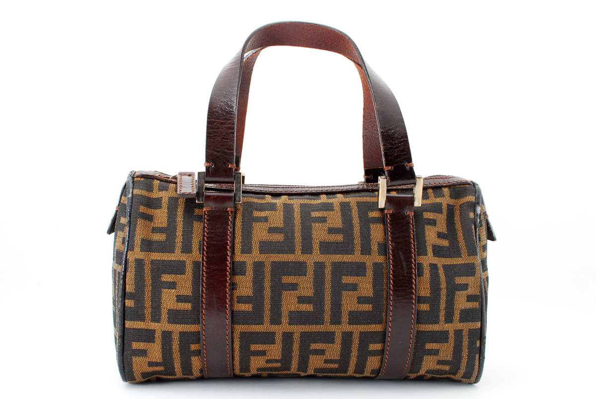 1円スタート】ヴィンテージ FENDI フェンディ ズッカ キャンバス 