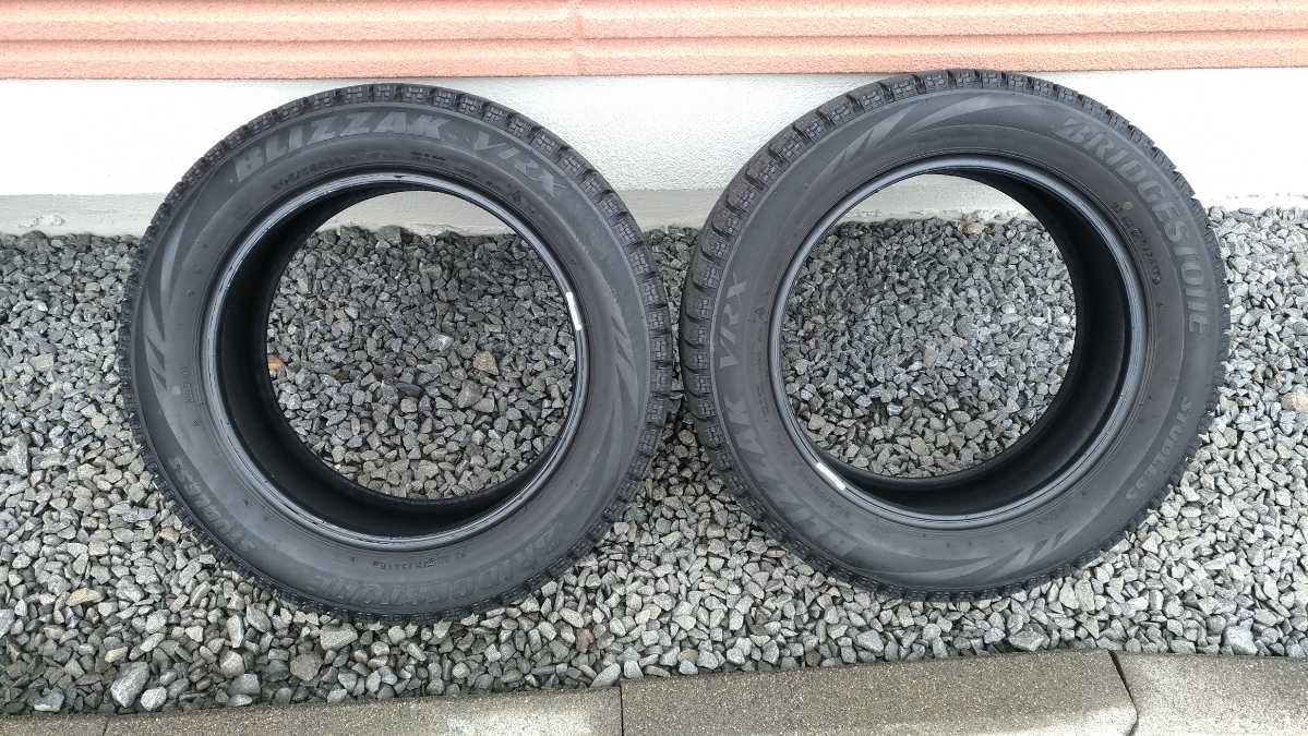 中古 スタッドレスタイヤ ブリヂストン VRX 205/55R16 2本 送料無料