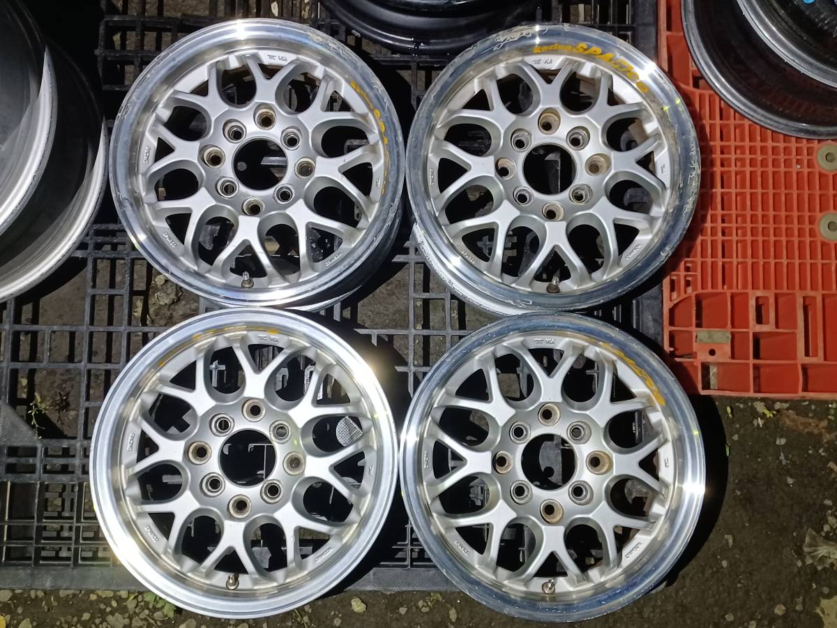 No.740【CRIMSON☆レーシングスパルコ 13インチアルミホイール】13×5