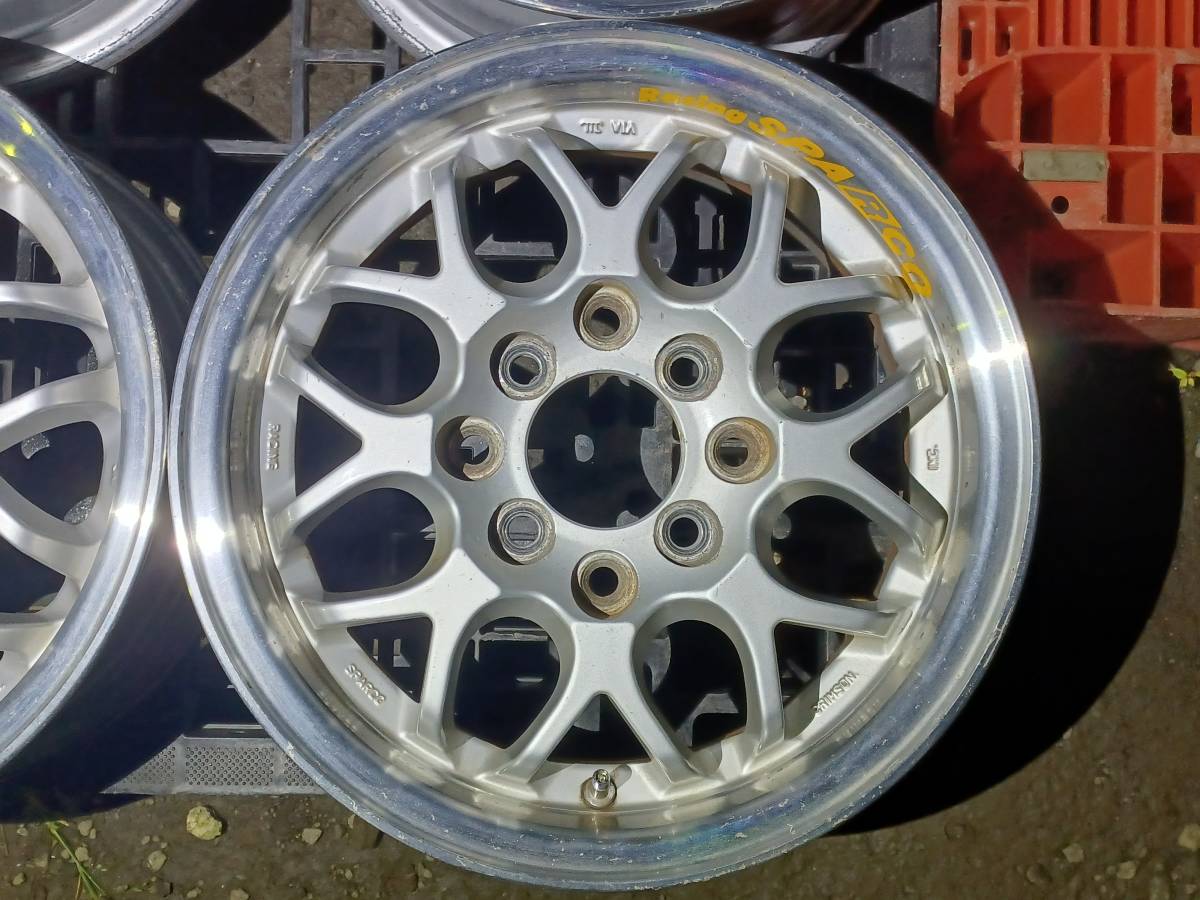 No.740【CRIMSON☆レーシングスパルコ 13インチアルミホイール】13×5