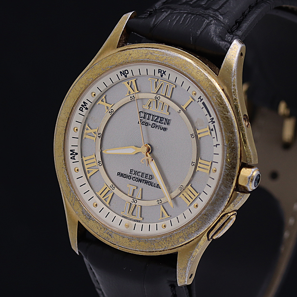 1円◎稼働品◎【CITIZEN/シチズン】エクシード H430-T005705 電波 