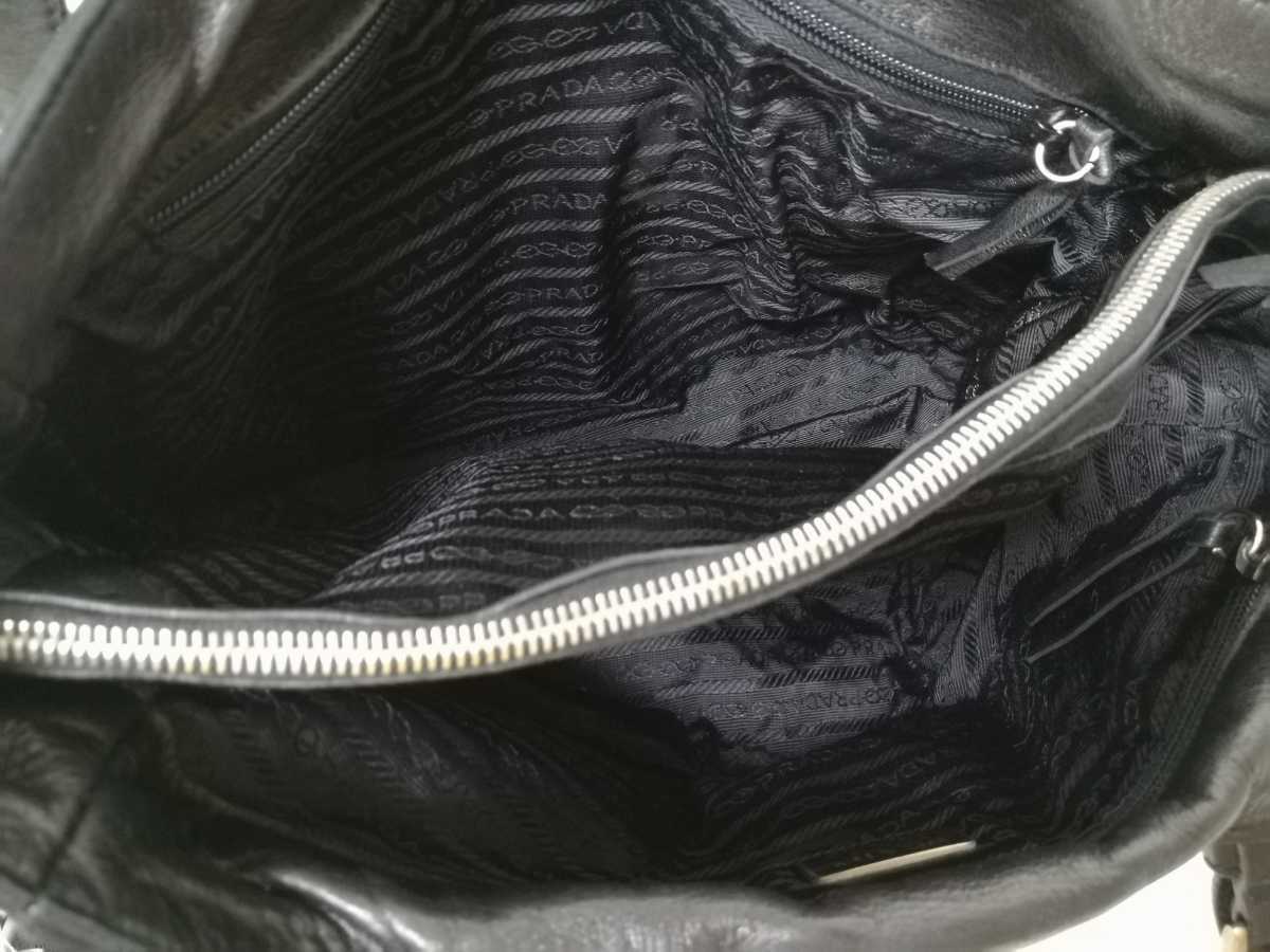 PRADA プラダ ショルダーバッグ レザー ブラック 黒 (プラダ) ショルダー 公式通販 サフィアーノレザー - 2way バッグ ハンドバッグ | レディース