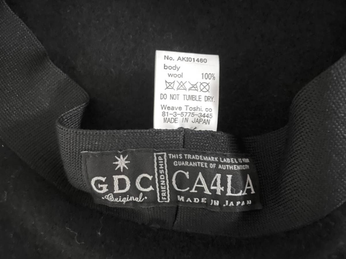 GDC×CA4LAカシラ WOOL BIG BERRET ベレー帽/木村拓哉キムタク降谷建志