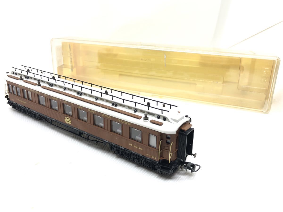 TRIX HOゲージ SPEISEWAGEN No.1702D 室内灯付き 客車 外国車両 鉄道