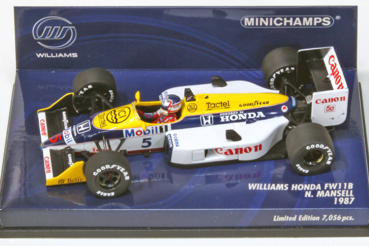 1/43 MINICHAMPS ウィリアムズ FW11B N.マンセル 1987【英国版