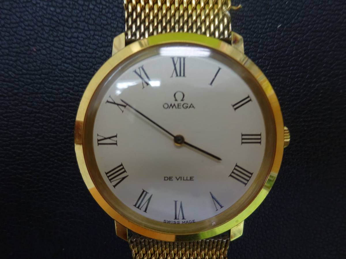オメガ デビル OMEGA ゴールド 腕時計 アンティーク DE VILLE 可動 De 
