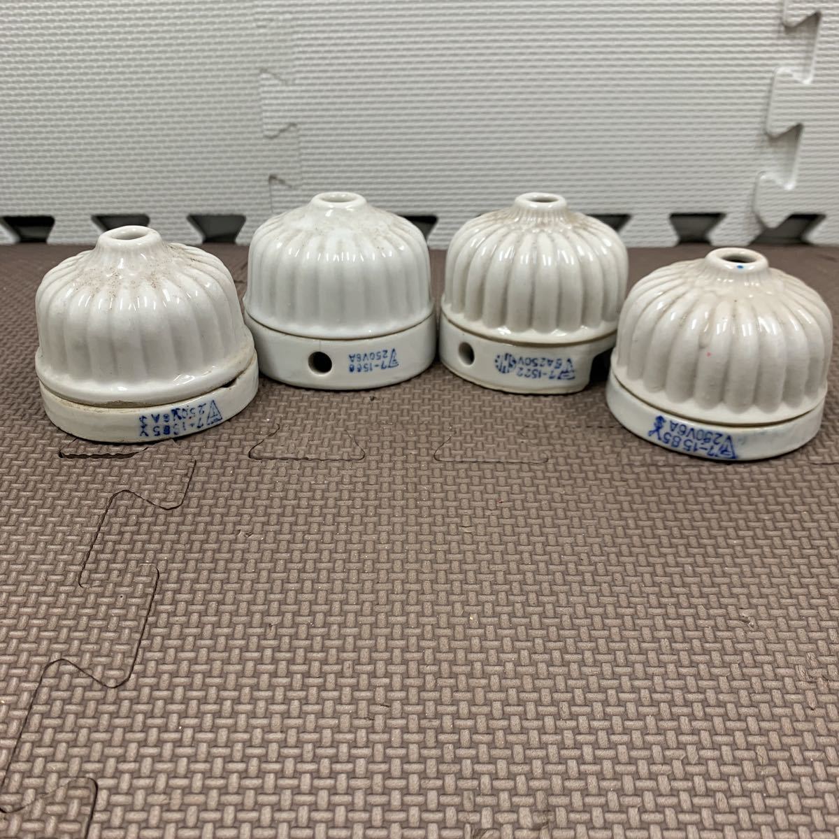 レトロ アンティーク陶器碍子 小10個 レトロ アンティーク陶器碍子 小10個