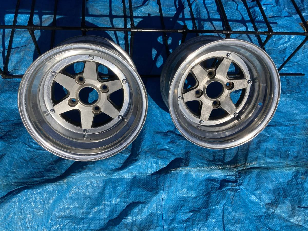 ロンシャン当時物2本 SSR ロンシャン 8.5J 2本 114.3 13in 深リム 当時物 旧車 910 ブル LB