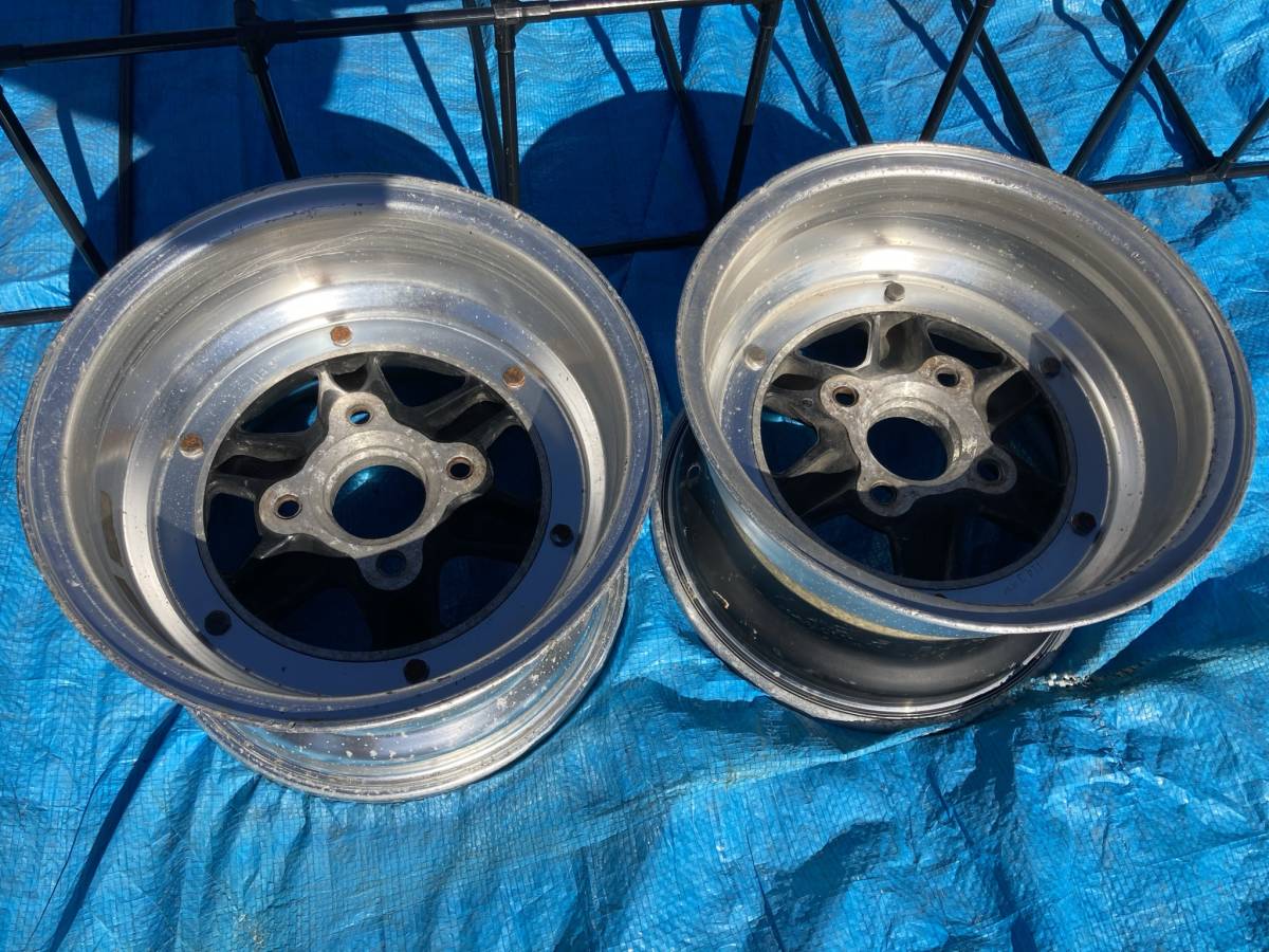 SSR ロンシャン 8.5J 2本 114.3 13in 深リム 当時物 旧車 910 ブル LB