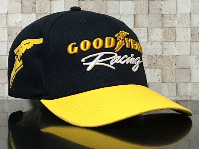 【未使用品】591J★GOOD-YEAR Racing グッドイヤー レーシングキャップ 帽子 CAP 限定1個！クールなオリジナルロゴデザイン《FREEサイズ》
