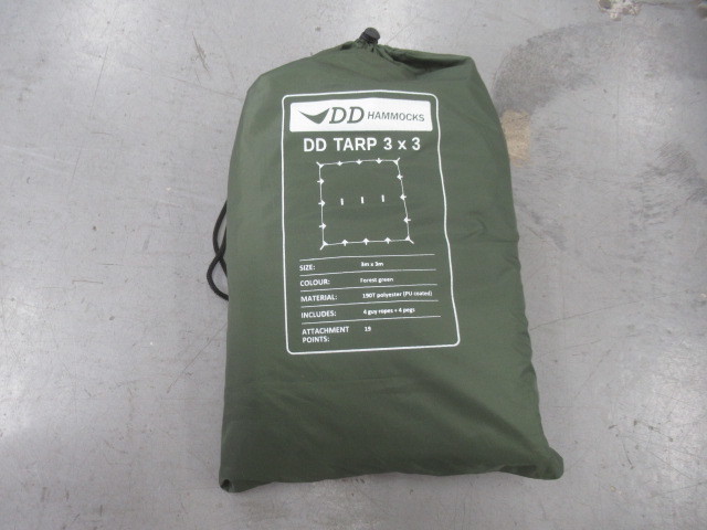 DD Hammocks DDタープ 3×3 フォレストグリーン アウトドア ソロ 野営