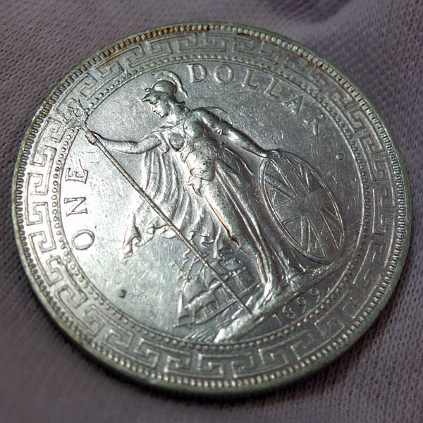イギリス貿易銀 香港 0 DOLLAR コイン貿易銀1ドル銀貨壹圓イギリス香港
