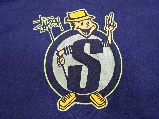 初期80s OLD STUSSY Sロゴ ピース Tシャツ レッド 黒タグ オールド 